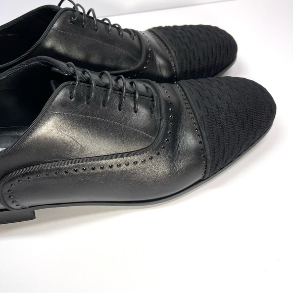 Stuart Weitzman Men's Black Premiere Party‎ Cap-Toe Oxford Loafers Size 10M - Picture 4 of 11